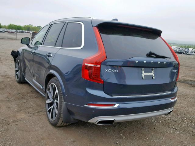 YV4A22PL7J1360028 - 2018 VOLVO XC90 T6 BLUE photo 3