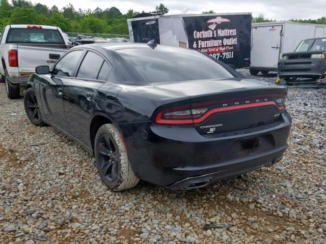 2C3CDXHG5GH166567 - 2016 DODGE CHARGER SX BLACK photo 3