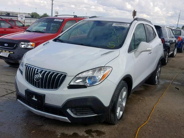 KL4CJASB8GB685761 - 2016 BUICK ENCORE WHITE photo 2