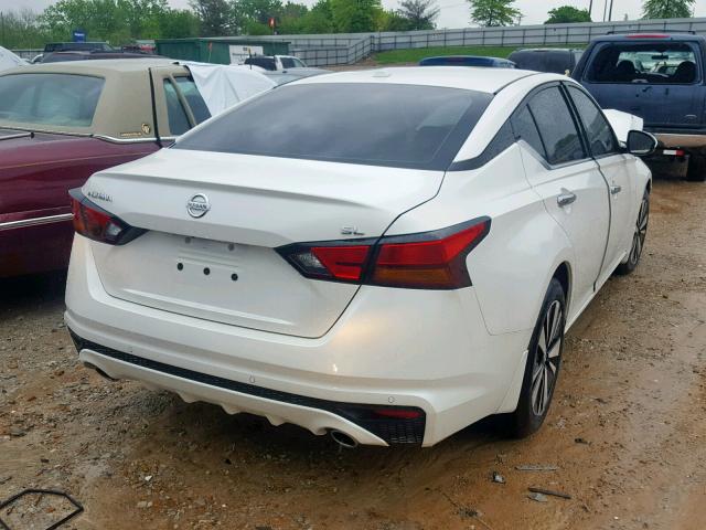 1N4BL4EV7KC107999 - 2019 NISSAN ALTIMA SL WHITE photo 4