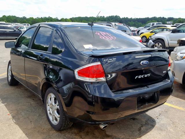 1FAHP36N89W268894 - 2009 FORD FOCUS SES BLACK photo 3