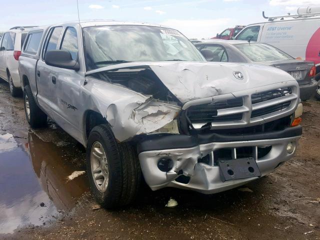 1B7HL2AX71S322710 - 2001 DODGE DAKOTA QUA SILVER photo 1