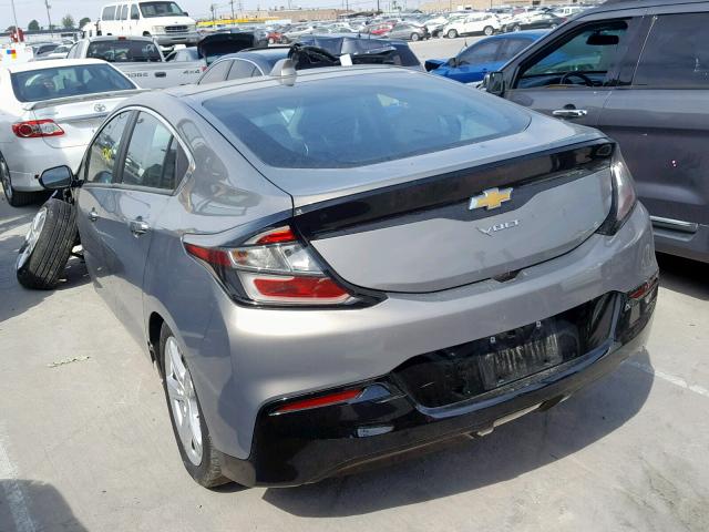 1G1RC6S52HU182100 - 2017 CHEVROLET VOLT LT GRAY photo 3