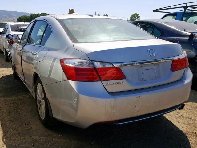 1HGCR2F87DA006553 - 2013 HONDA ACCORD EXL SILVER photo 3