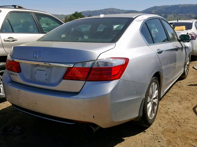 1HGCR2F87DA006553 - 2013 HONDA ACCORD EXL SILVER photo 4