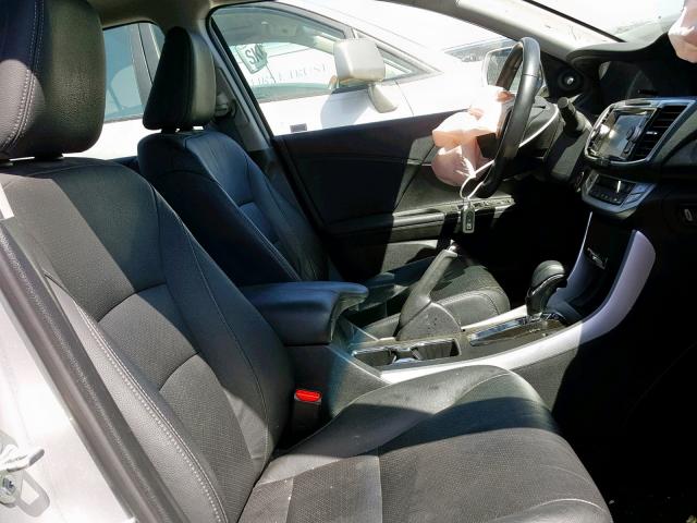 1HGCR2F87DA006553 - 2013 HONDA ACCORD EXL SILVER photo 5