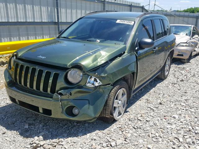 1J8FT47098D699639 - 2008 JEEP COMPASS SP Жасыл фото 2