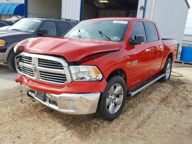 1C6RR6LT6ES140210 - 2014 RAM 1500 SLT RED photo 2