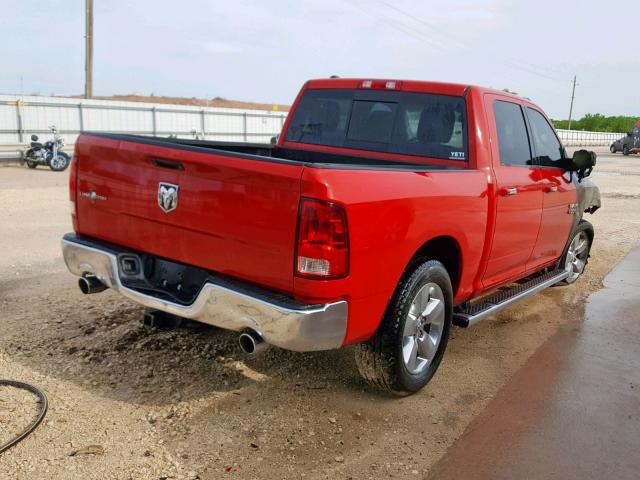 1C6RR6LT6ES140210 - 2014 RAM 1500 SLT RED photo 4