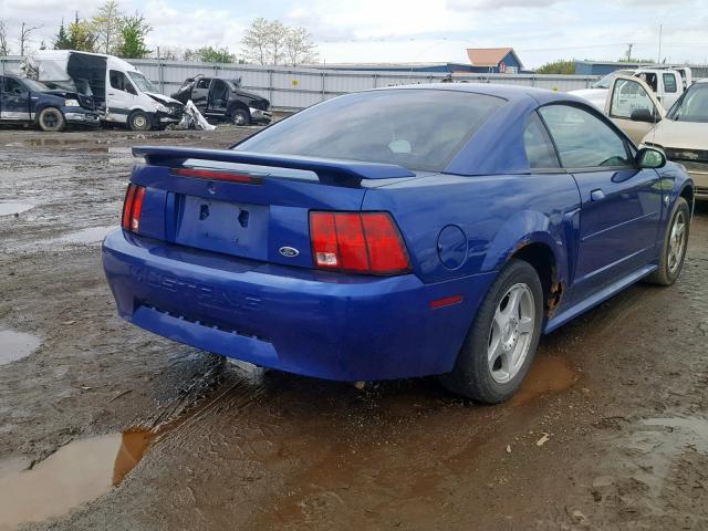 1FAFP40614F182494 - 2004 FORD MUSTANG BLUE photo 4