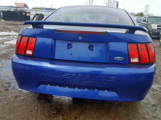 1FAFP40614F182494 - 2004 FORD MUSTANG BLUE photo 9