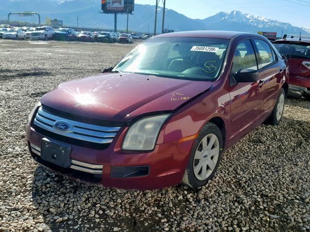 3FAHP06Z37R114305 - 2007 FORD FUSION S MAROON photo 2