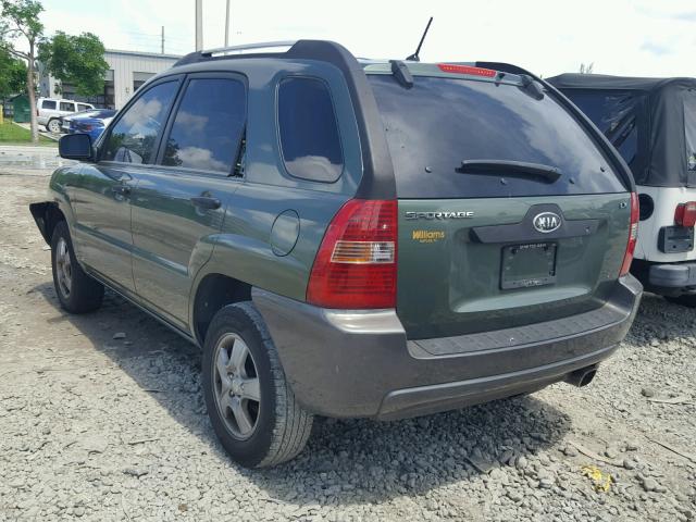 KNDJF724X67193009 - 2006 KIA NEW SPORTA GREEN photo 3