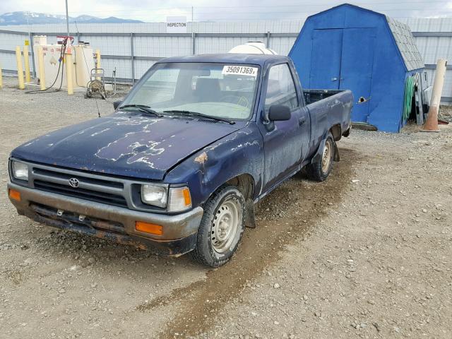 4TARN81A0RZ300060 - 1994 TOYOTA PICKUP 1/2 BLUE photo 2