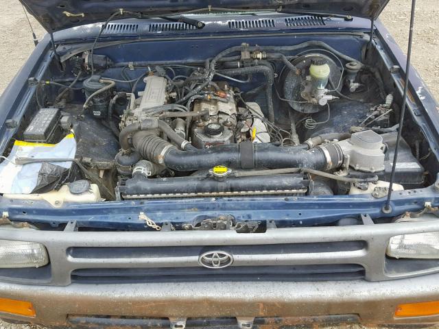 4TARN81A0RZ300060 - 1994 TOYOTA PICKUP 1/2 BLUE photo 7