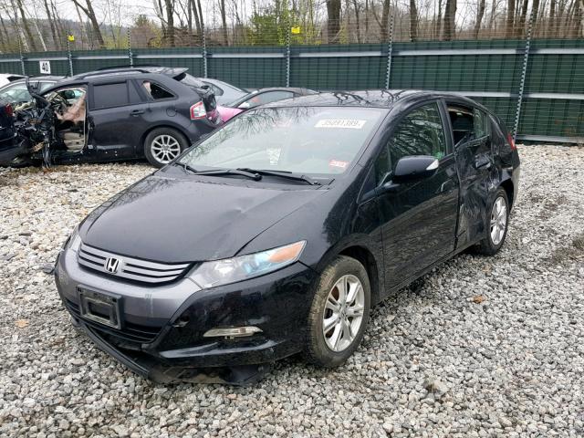 JHMZE2H79BS002566 - 2011 HONDA INSIGHT EX BLACK photo 2