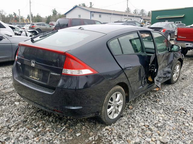 JHMZE2H79BS002566 - 2011 HONDA INSIGHT EX BLACK photo 4