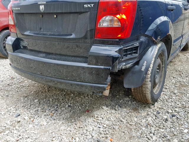 1B3HB48B07D246609 - 2007 DODGE CALIBER SX BLACK photo 9