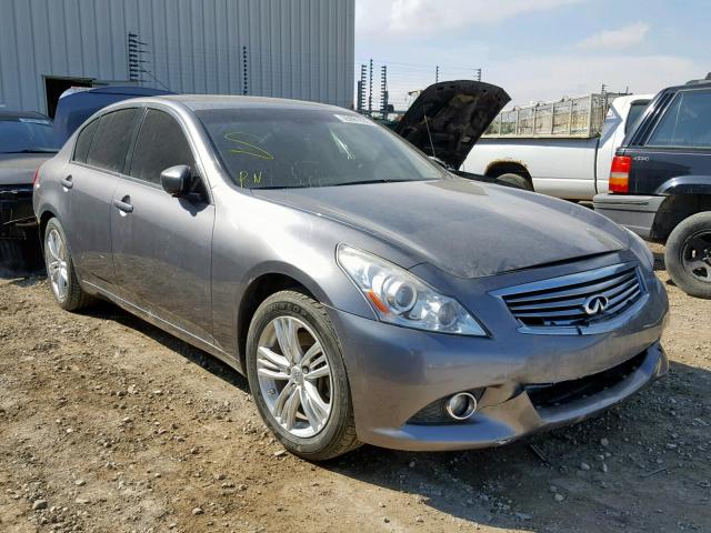 JN1CV6AR6AM461084 - 2010 INFINITI G37 GRAY photo 1