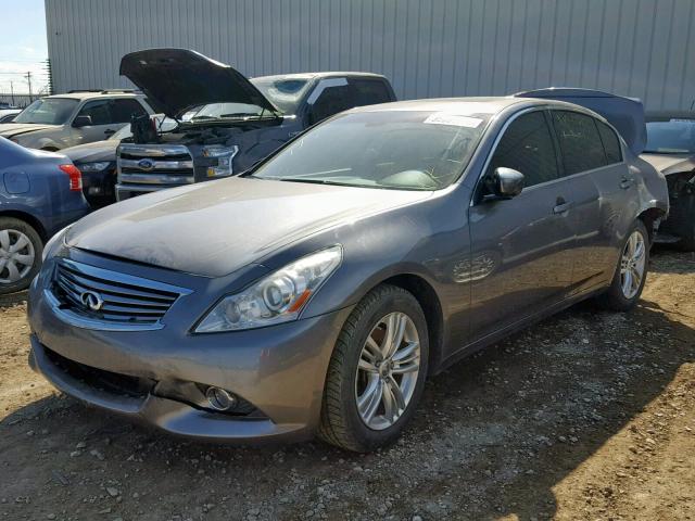 JN1CV6AR6AM461084 - 2010 INFINITI G37 GRAY photo 2