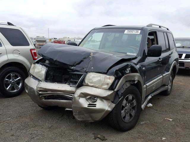 JA4MW51S54J009381 - 2004 MITSUBISHI MONTERO LI BLACK photo 2