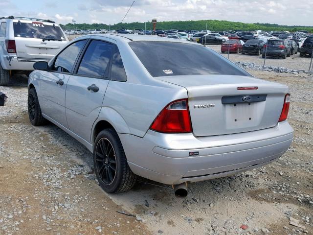 1FAFP34N87W172514 - 2007 FORD FOCUS ZX4 SILVER photo 3