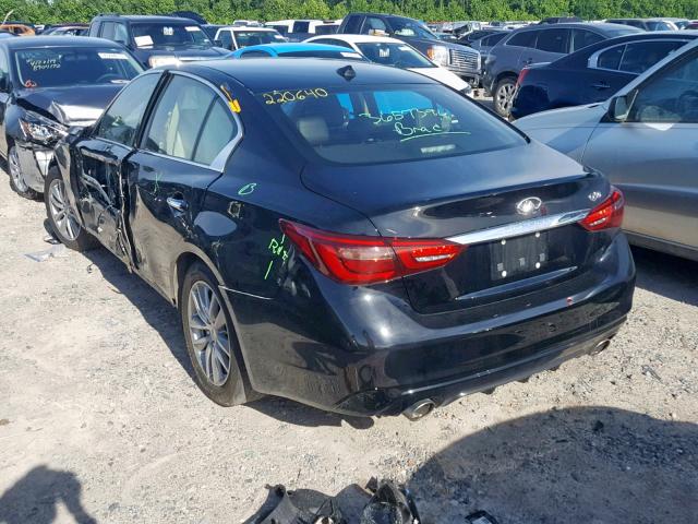 JN1CV7AP5JM240970 - 2018 INFINITI Q50 PURE BLACK photo 3