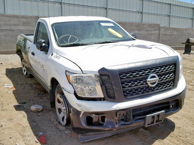 1N6AA1R73HN537559 - 2017 NISSAN TITAN S WHITE photo 1