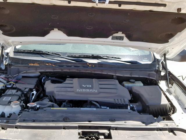 1N6AA1R73HN537559 - 2017 NISSAN TITAN S WHITE photo 7