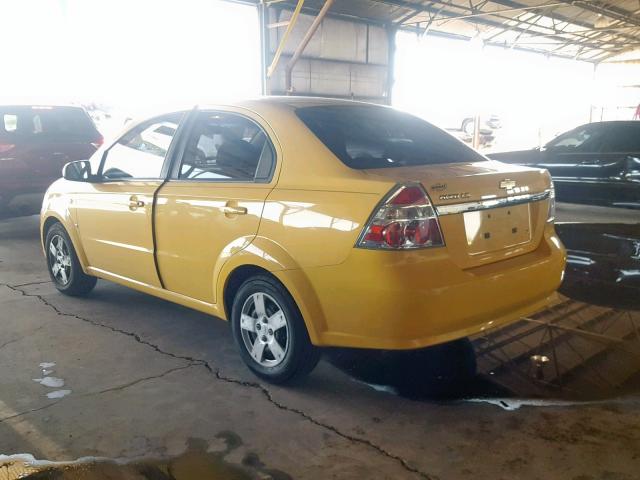 KL1TD56678B084903 - 2008 CHEVROLET AVEO BASE Сары фото 3