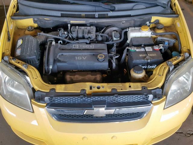 KL1TD56678B084903 - 2008 CHEVROLET AVEO BASE Сары фото 7