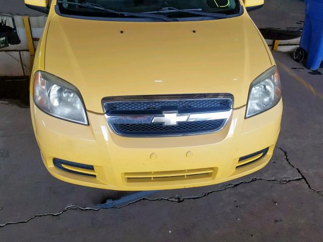 KL1TD56678B084903 - 2008 CHEVROLET AVEO BASE Сары фото 9