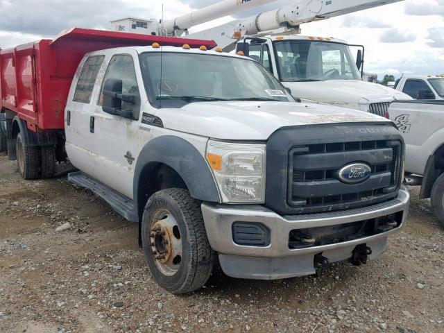 1FD0W5HT3BEB74110 - 2011 FORD F550 SUPER WHITE photo 1