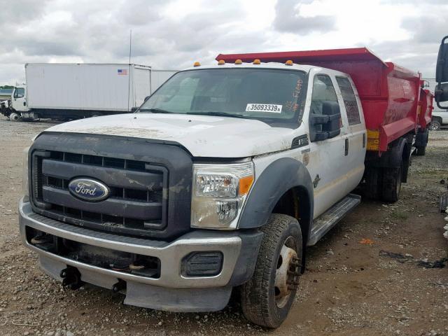 1FD0W5HT3BEB74110 - 2011 FORD F550 SUPER WHITE photo 2