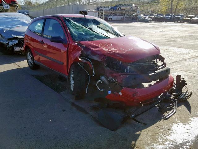 3FAFP3132YR246954 - 2000 FORD FOCUS ZX3 RED photo 1