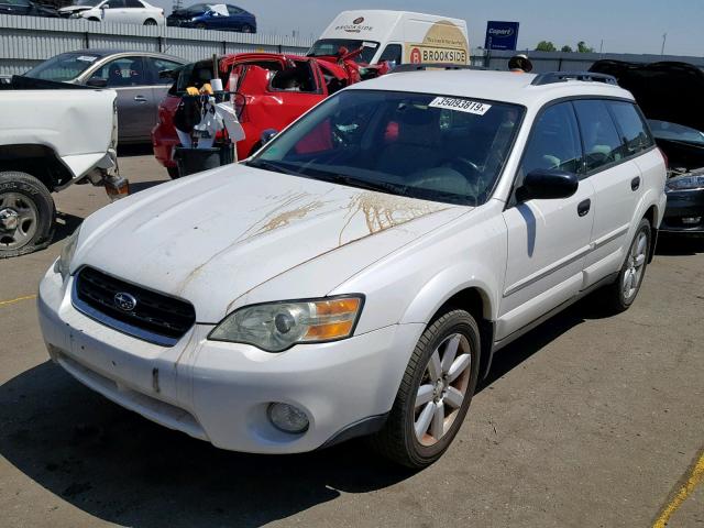 4S4BP61C767310657 - 2006 SUBARU LEGACY OUT WHITE photo 2