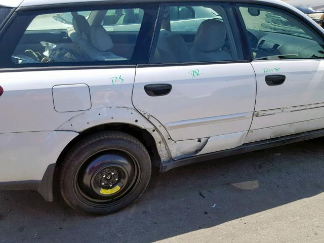 4S4BP61C767310657 - 2006 SUBARU LEGACY OUT WHITE photo 9