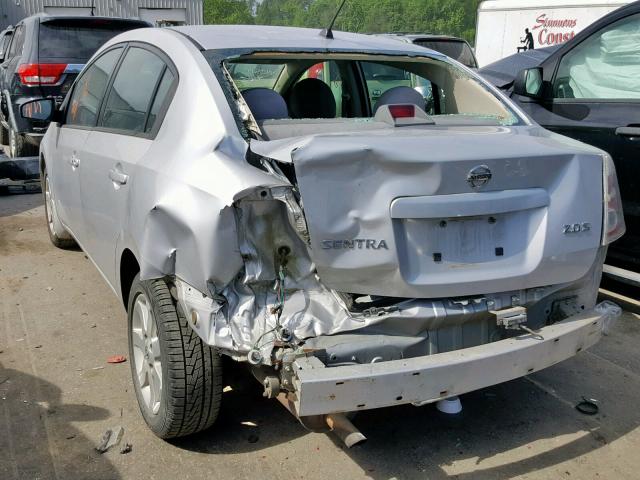 3N1AB61E37L606940 - 2007 NISSAN SENTRA 2.0 SILVER photo 3