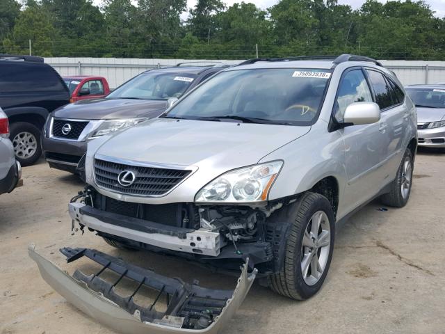 JTJGW31U372001722 - 2007 LEXUS RX 400H SILVER photo 2