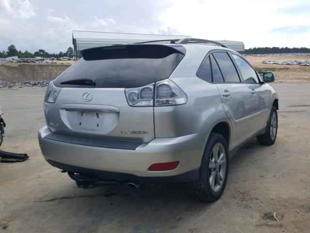 JTJGW31U372001722 - 2007 LEXUS RX 400H SILVER photo 4