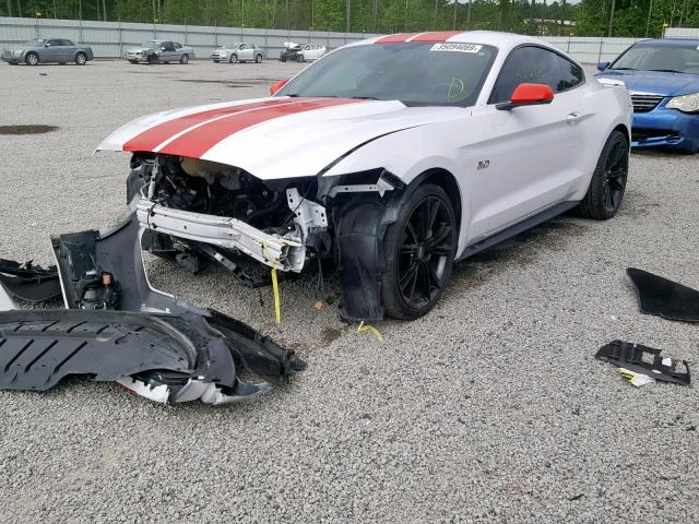 1FA6P8CF4F5375251 - 2015 FORD MUSTANG GT TWO TONE photo 2