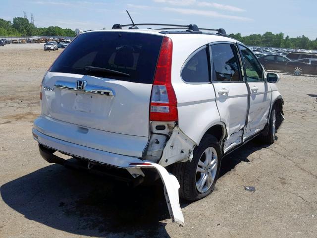 5J6RE3H78AL001385 - 2010 HONDA CR-V EXL WHITE photo 4