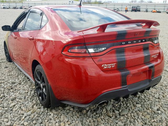 1C3CDFBHXDD647886 - 2013 DODGE DART SXT RED photo 3