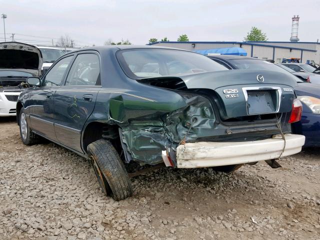 1YVGF22D5Y5120121 - 2000 MAZDA 626 ES GREEN photo 3