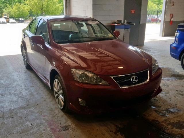 JTHCK262782022121 - 2008 LEXUS IS 250 BURGUNDY photo 1