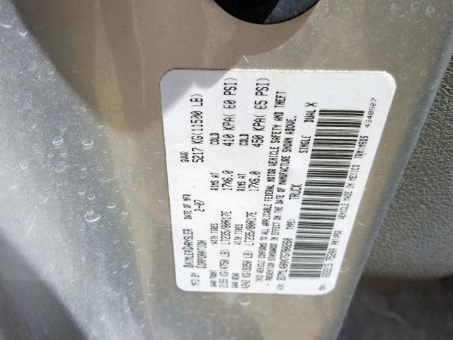 3D7ML48AX7G780260 - 2007 DODGE RAM 3500 S SILVER photo 10