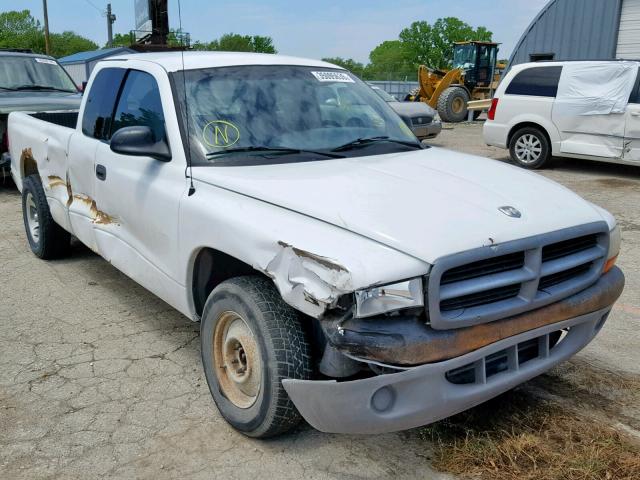 1B7GL22X0WS661925 - 1998 DODGE DAKOTA WHITE photo 1