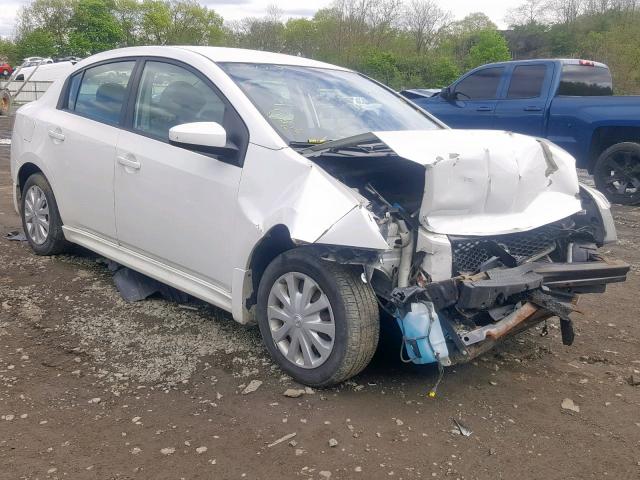 3N1AB6AP7CL719365 - 2012 NISSAN SENTRA 2.0 WHITE photo 1