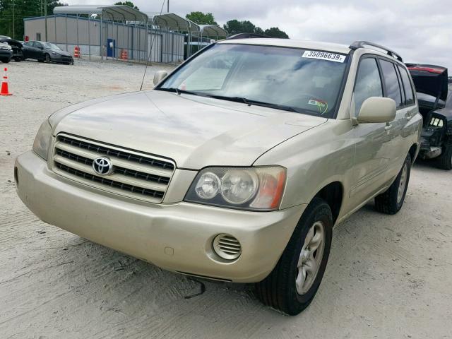 JTEGD21A530064329 - 2003 TOYOTA HIGHLANDER GOLD photo 2