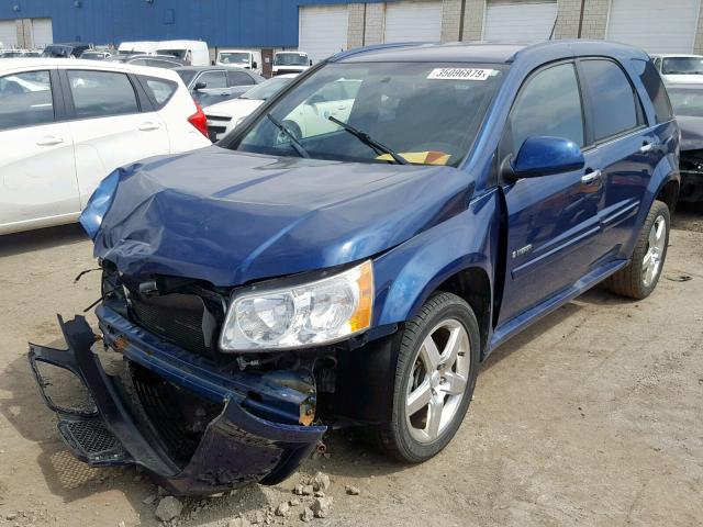 2CKDL537096200078 - 2009 PONTIAC TORRENT GX BLUE photo 2